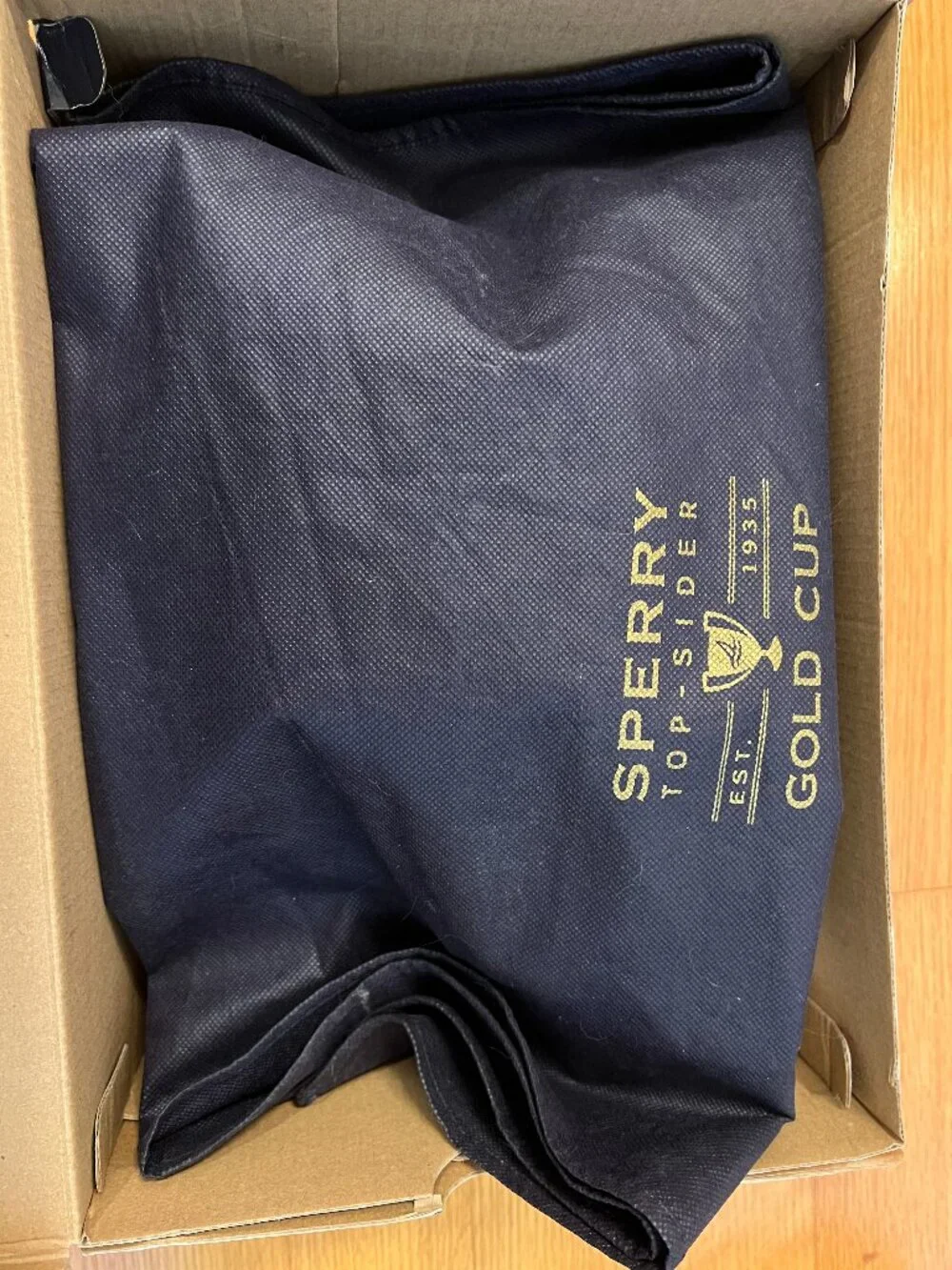 NIB Sperry men's canvas shoes size 10.5 navy